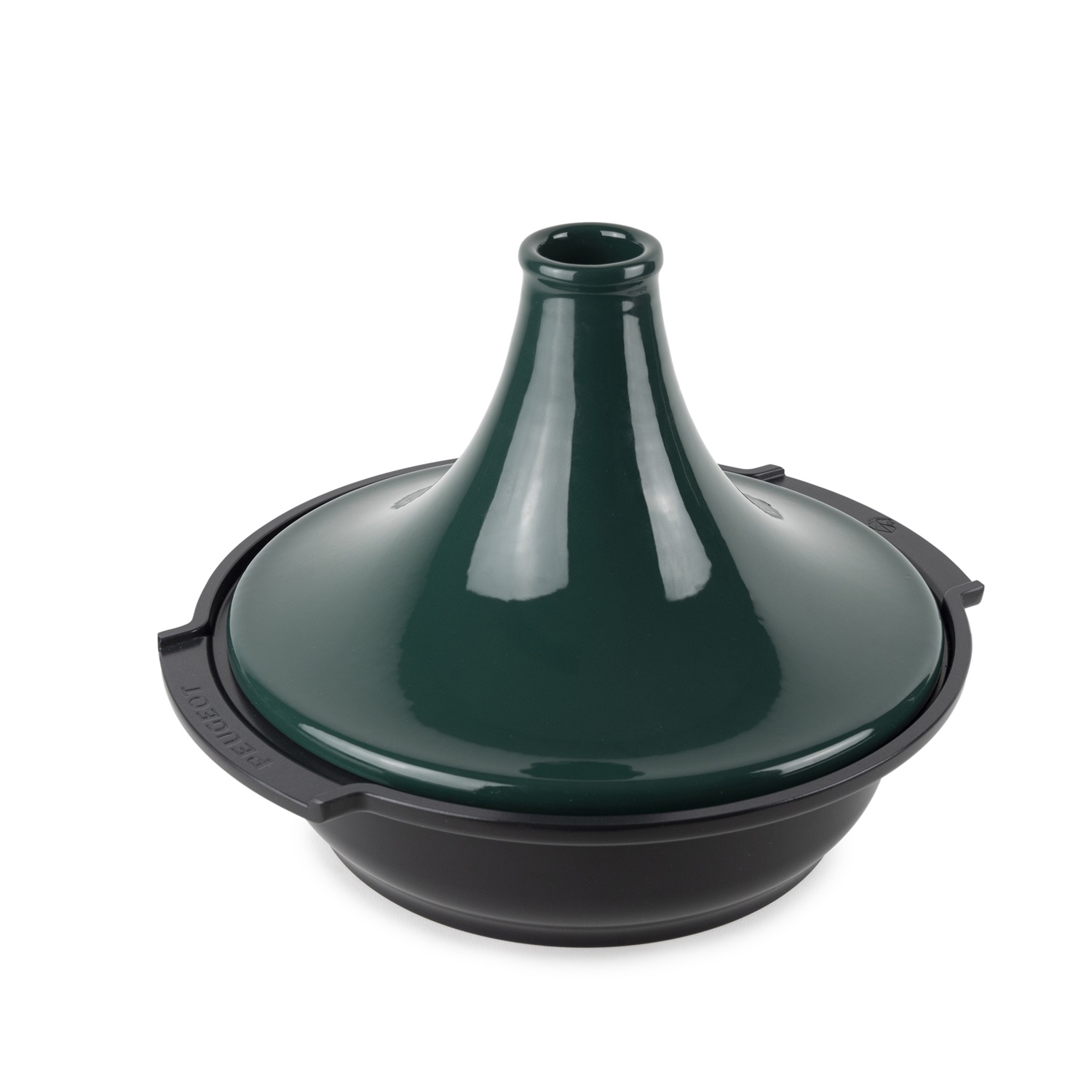Plat à tajine induction dôme en céramique 30 cm vert forêt - peugeot saveurs