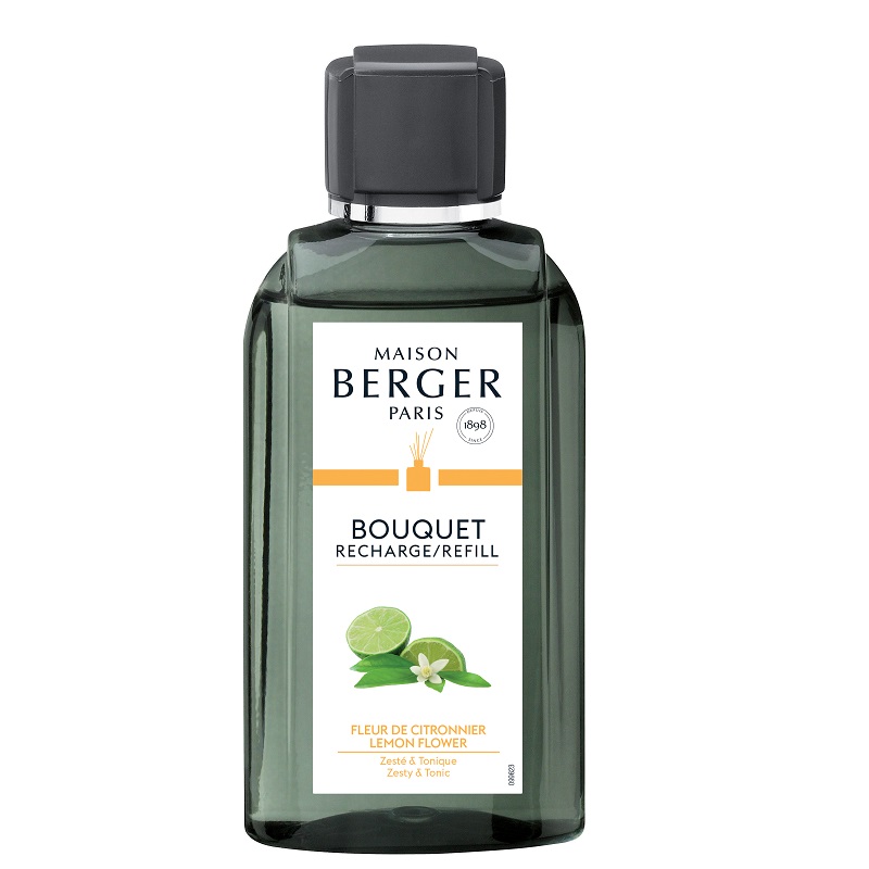 Recharge pour bouquet parfume 200ml fleur de citronnier - maison berger paris