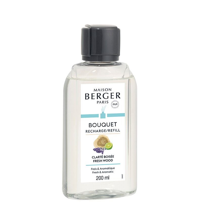 Recharge parfum pour bouquet parfume 200 ml clarte boisee - maison berger paris