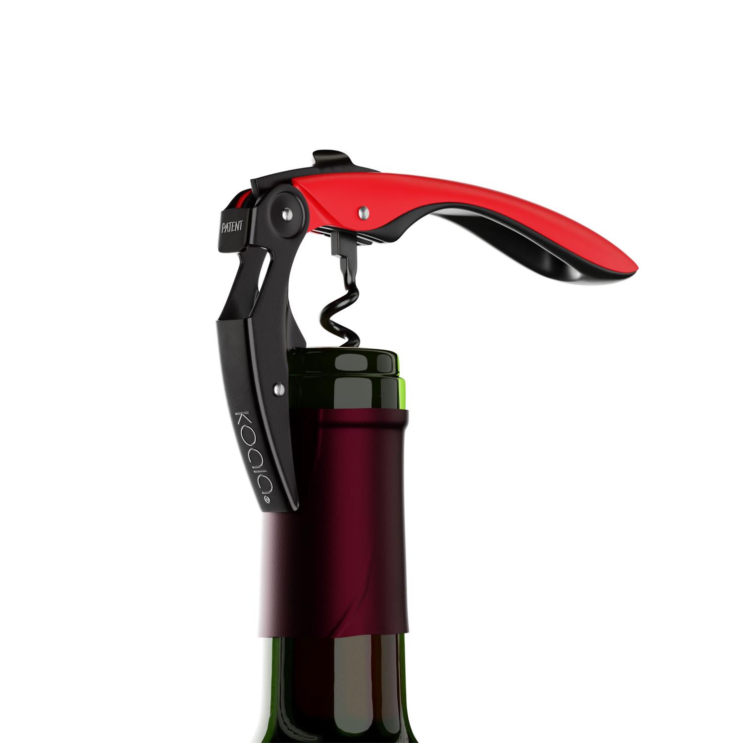 Pop - tire-bouchon double levier high tech - rouge - koala