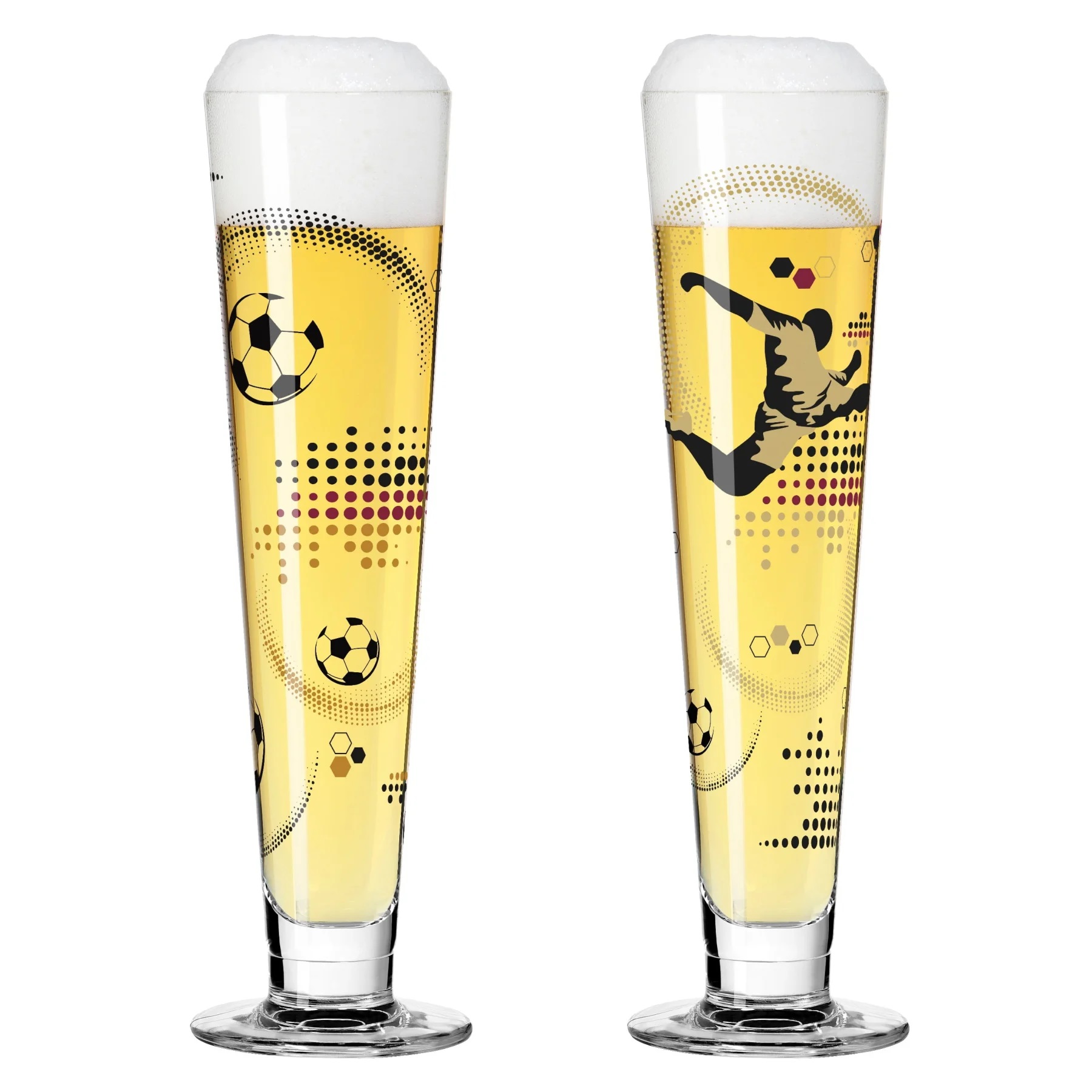 Lot de 2 verres à bière heldenfest 0,4l collection christine kordes 2024 - ritzenhoff