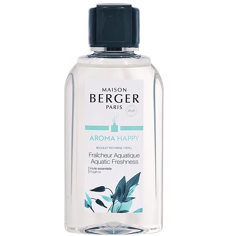 Recharge 200ml pour bouquet parfume aroma happy fraicheur aquatique - maison berger paris
