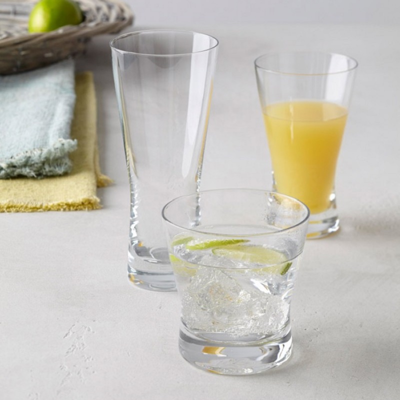 Tazio lot de 6 verre a jus fruits ou pastis 230 ml - leonardo
