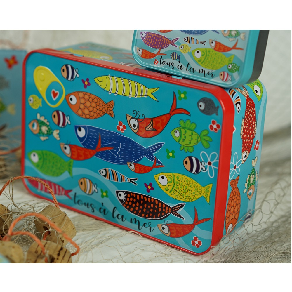 Boite a sucre poissons tous a la mer - moldeo