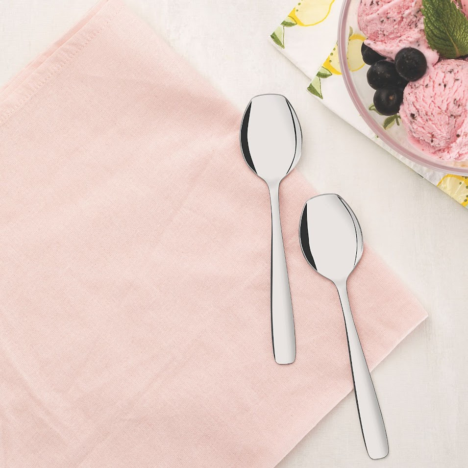 Lot de 6 cuillères à glace en inox essentials - tramontina