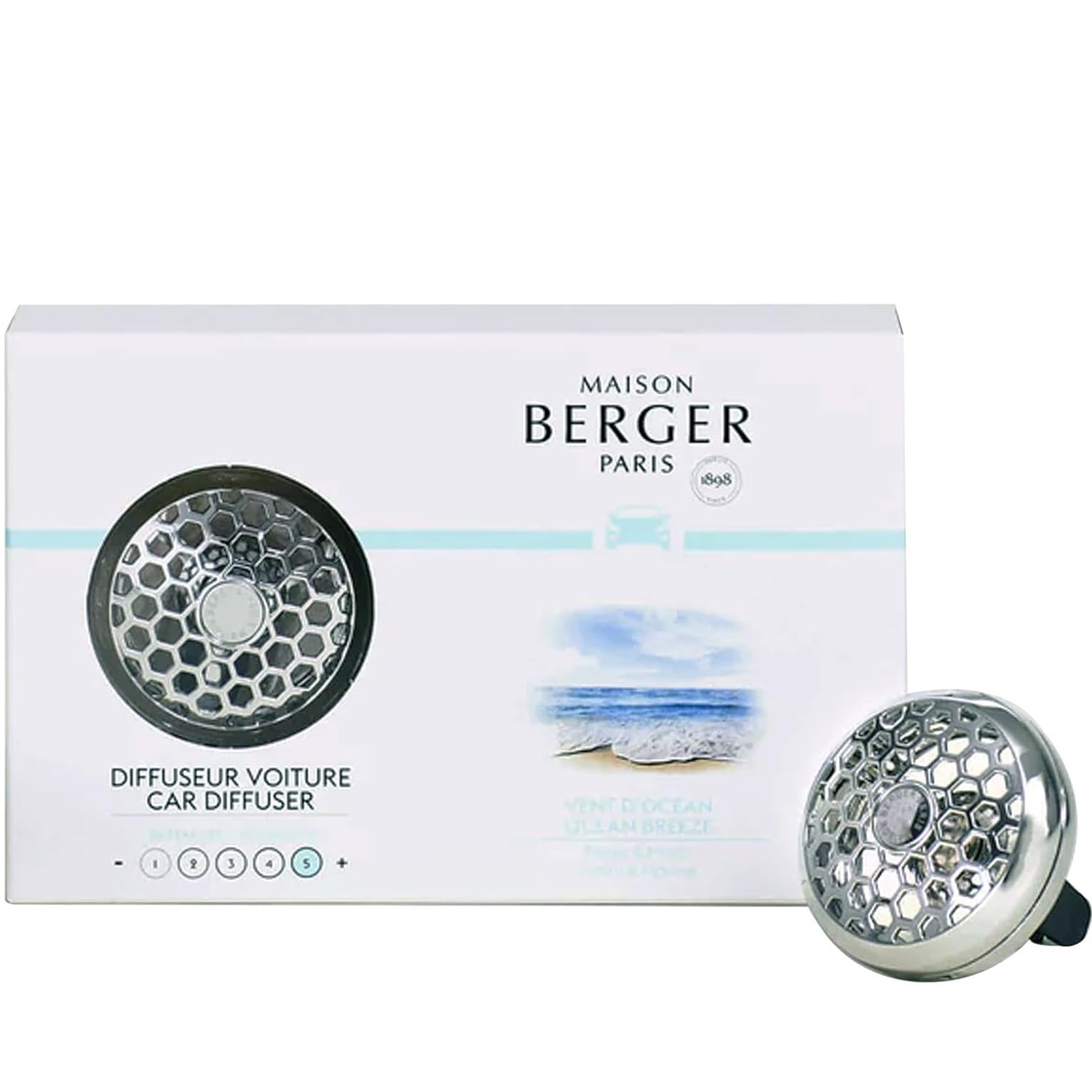 Diffuseur voiture parfum vent d'ocean - maison berger paris