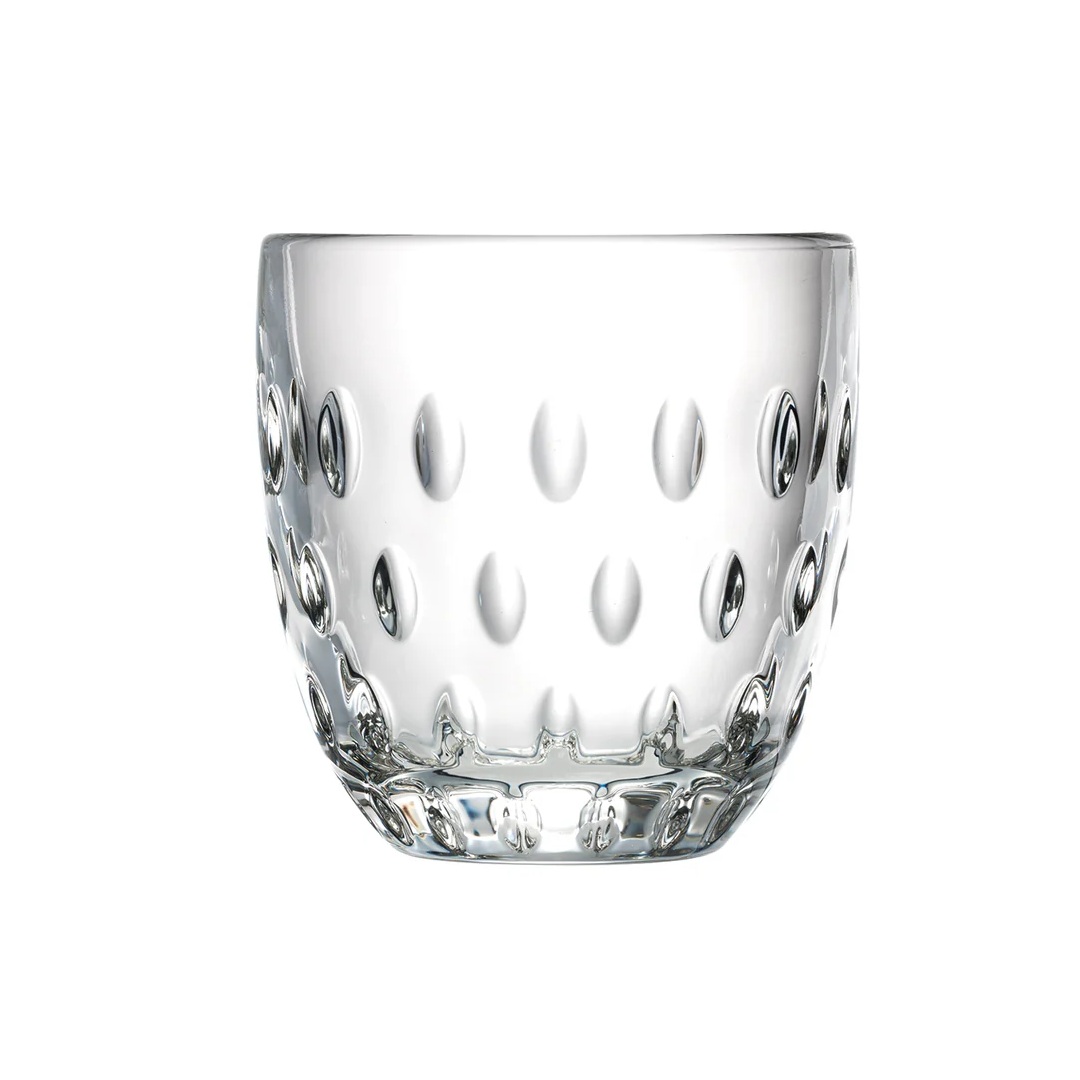 Lot de 6 gobelets en verre 23 cl troquet amandes - la rochere