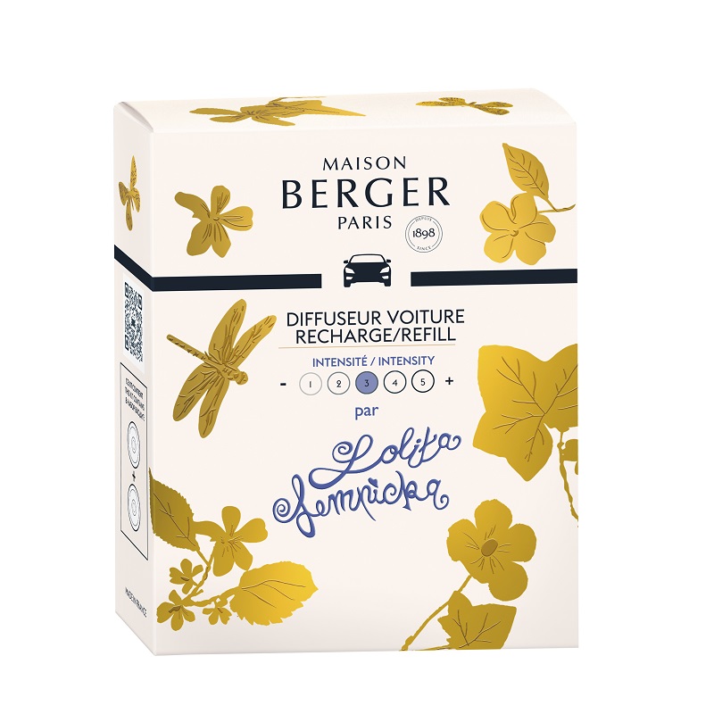 Lot de 2 recharges pour diffuseur voiture parfum lolita lempicka - maison berger paris