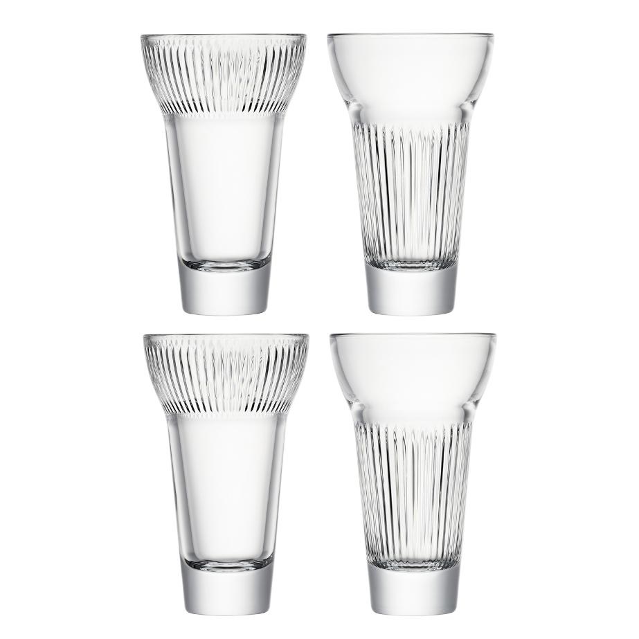 Lot de 4 verres à pastis calanques assortis - la rochere