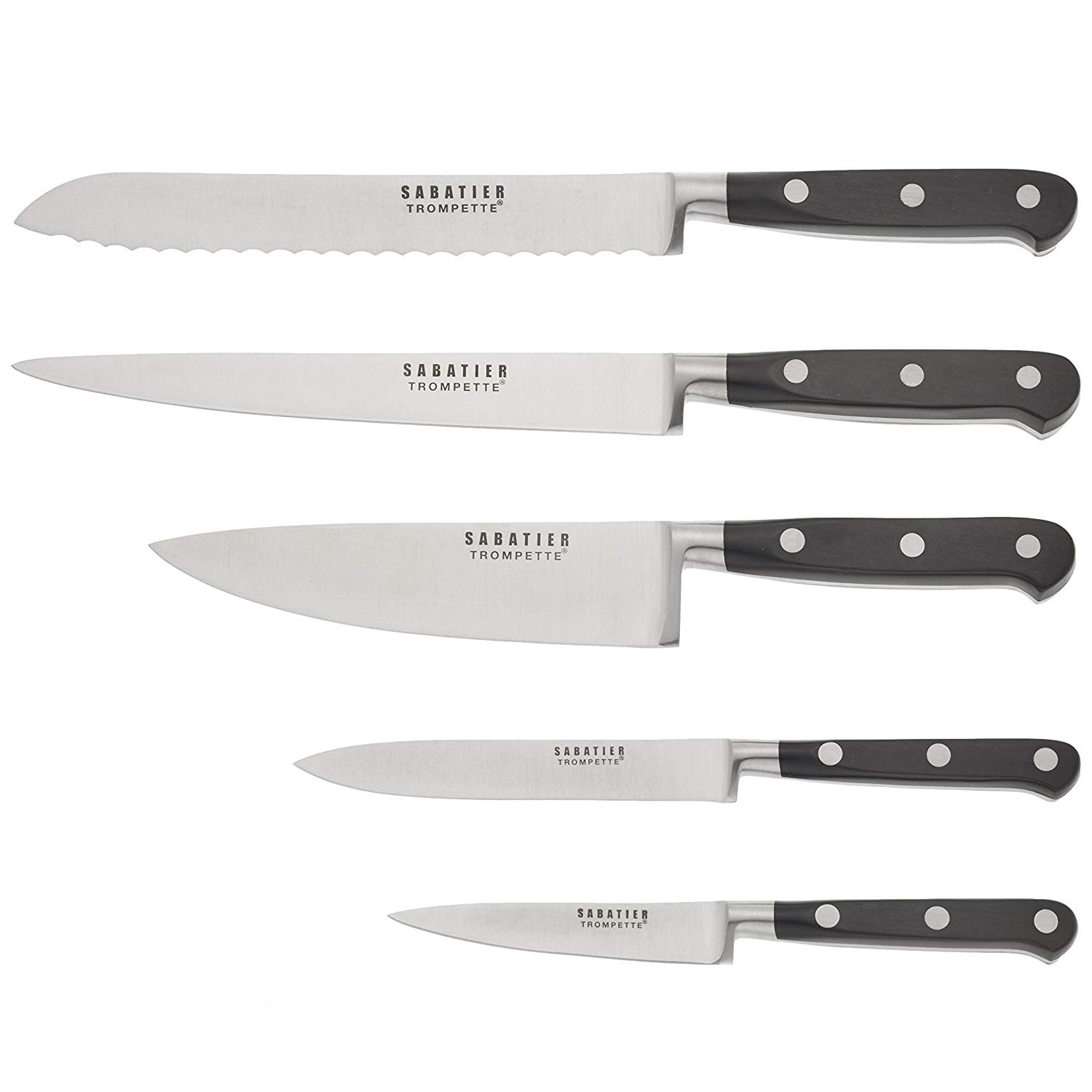 Bloc couteaux sabatier trompette 5 pieces - richardson