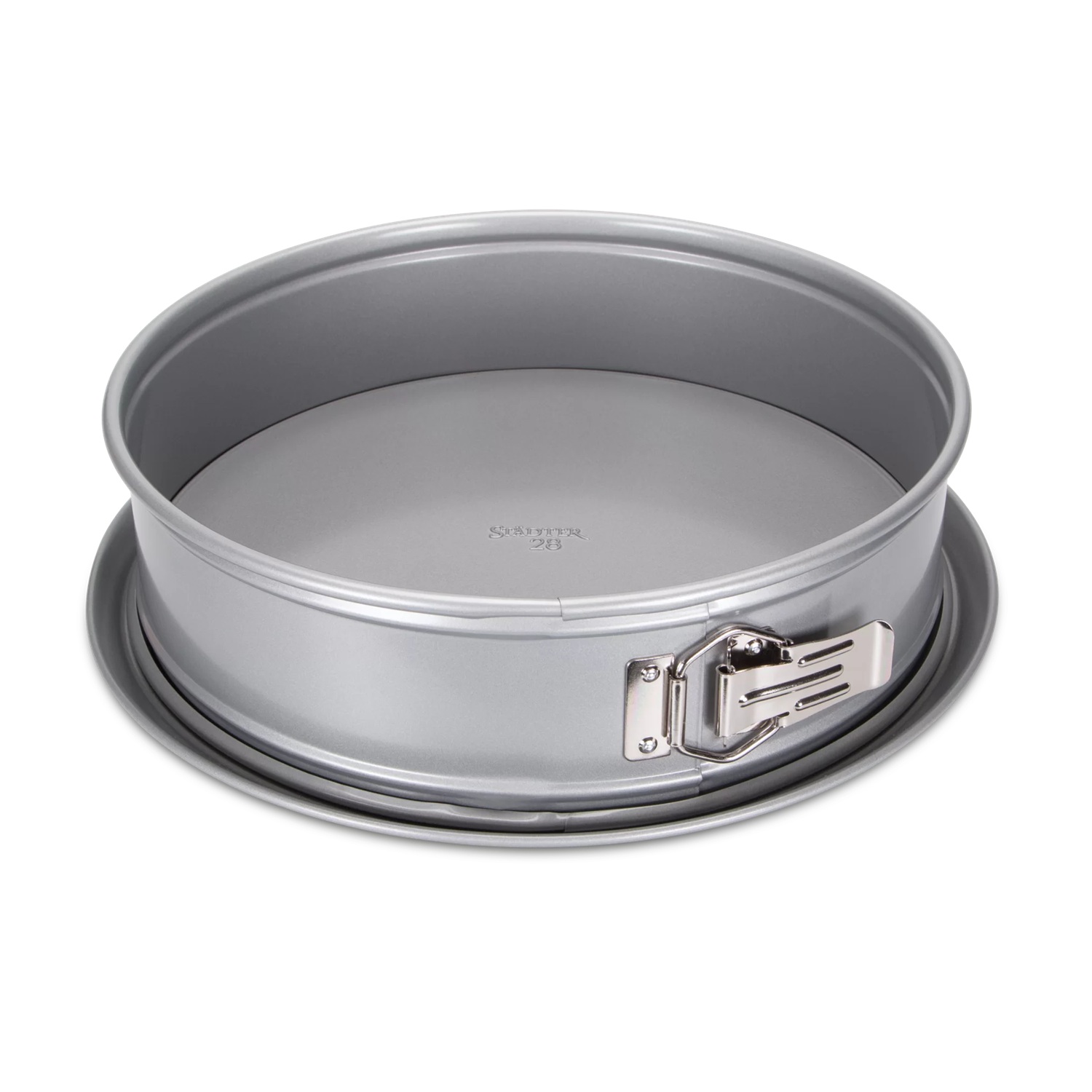 Moule à charnière antiadhérent - 2 fonds - plat et tubulaire ø28cm - stadter