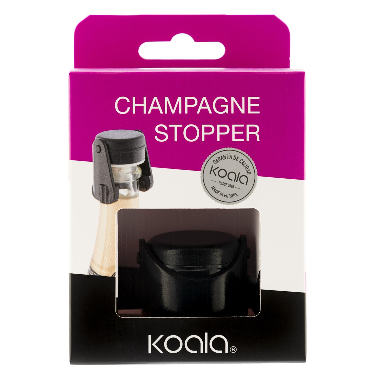 Taste - bouchon à champagne hermétique noir - koala