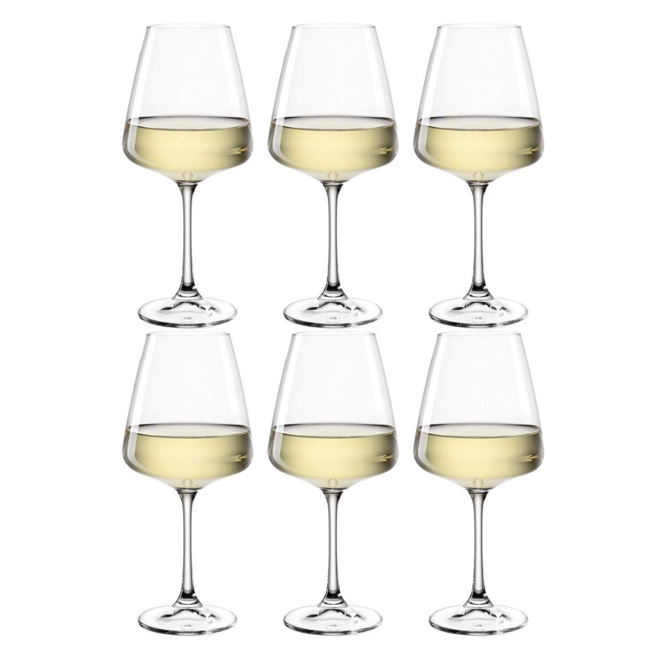Paladino lot de 6 verres à vin blanc 54 cl - leonardo