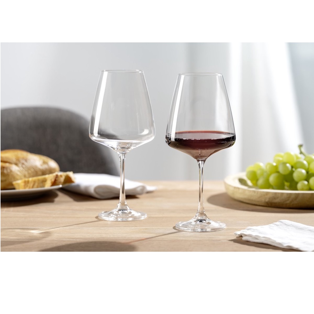 Paladino lot de 6 verres à vin rouge 66 cl - leonardo