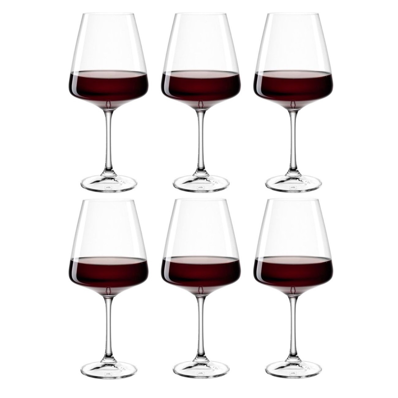 Paladino lot de 6 verres à vin rouge 66 cl - leonardo