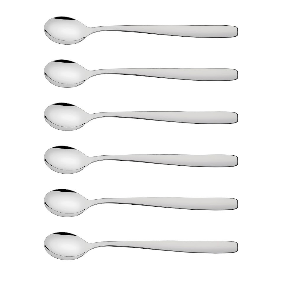 Lot de 6 cuillères à latté en inox essentials - tramontina