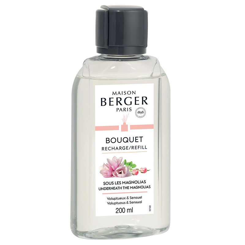 Recharge pour bouquet parfume 200ml sous les magnolias - maison berger paris