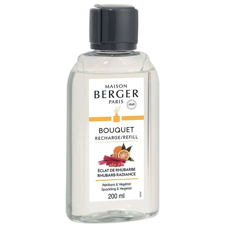 Recharge pour bouquet parfume 200ml eclat de rhubarbe - maison berger paris