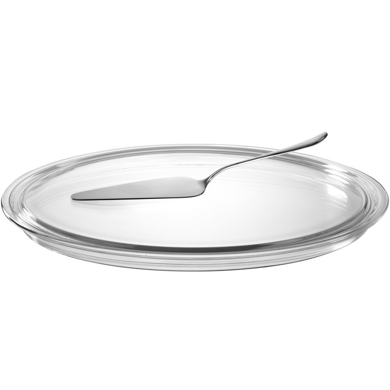 Plat a tarte limit 32 cm + pelle a tarte en inox - leonardo