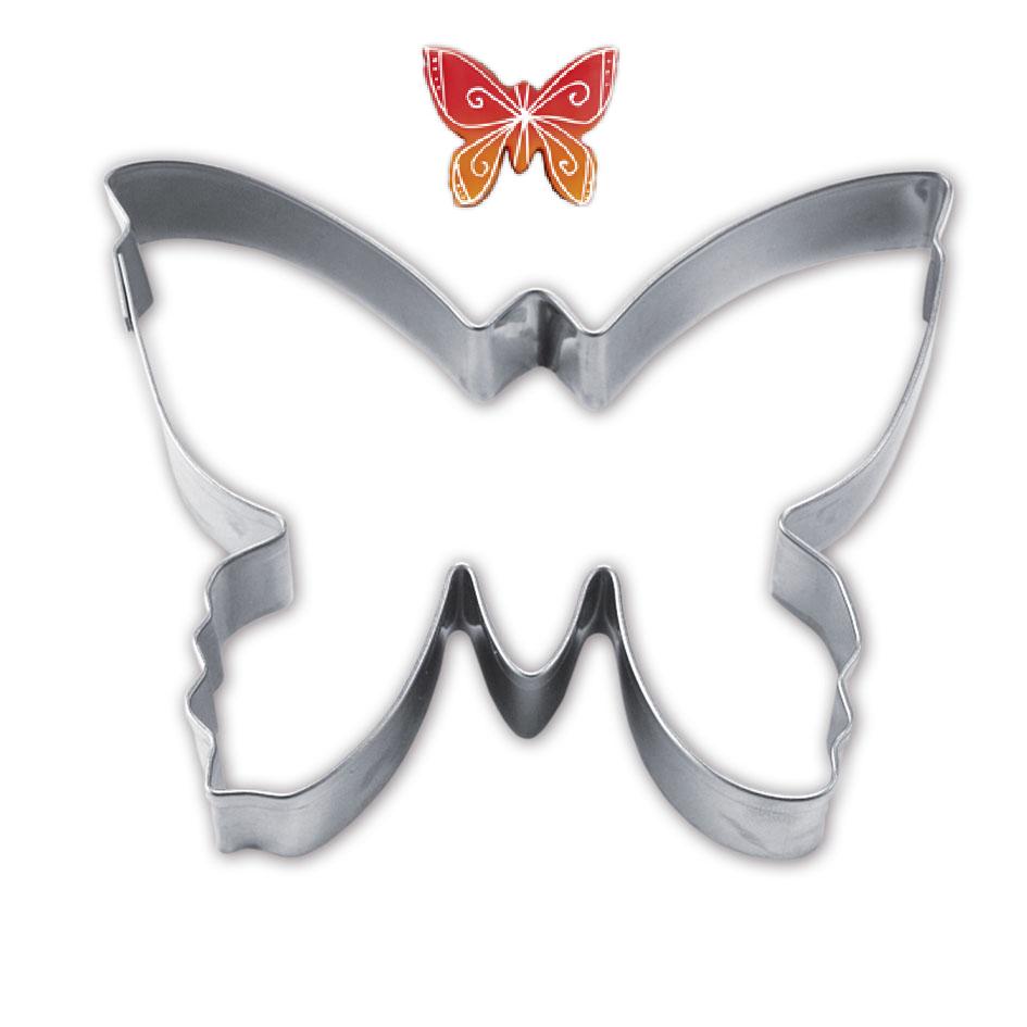 Emporte piece a patisserie papillon 7 cm inox - stadter