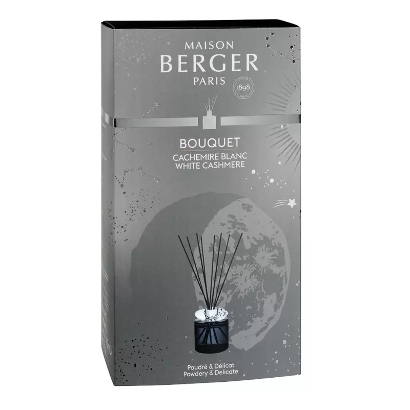 Bouquet brins parfumes astral cachemire blanc - maison berger paris