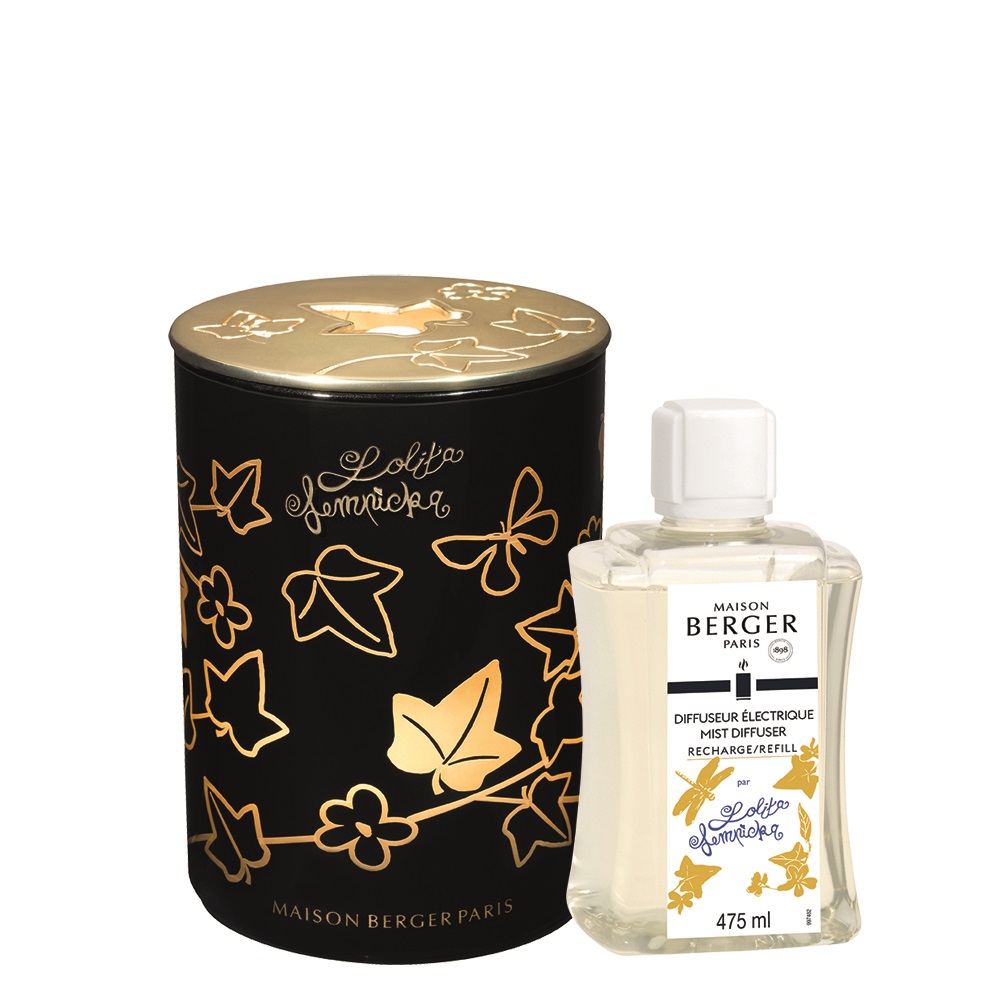 Diffuseur électrique lolita lempicka noir + recharge 475 ml - maison berger paris