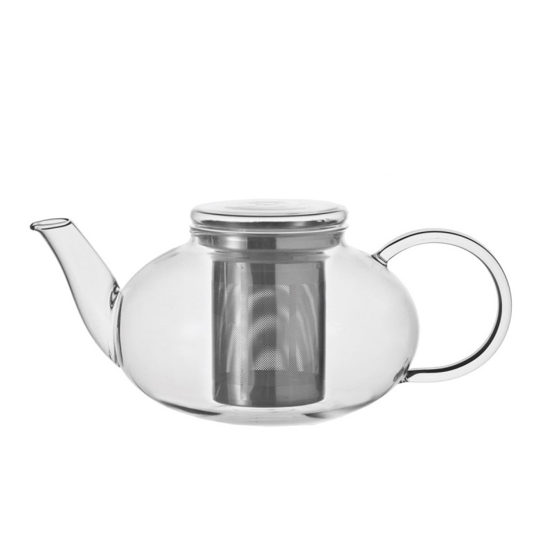 Theiere en verre avec filtre inox 1,2 l moon - leonardo