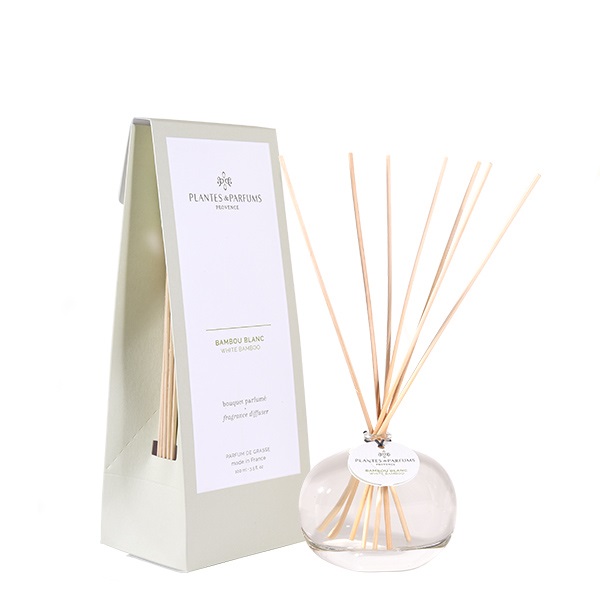 Bouquet brins parfumes 100 ml bambou blanc - plantes et parfums de provence