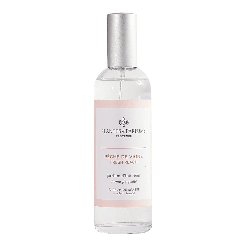 Parfum d interieur en spray 100 ml peche de vigne - plantes et parfums de provence