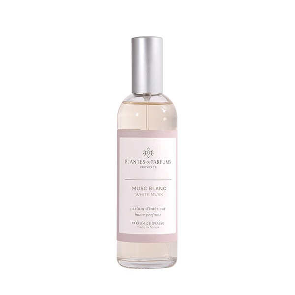 Parfum d interieur en spray 100 ml musc blanc - plantes et parfums de provence