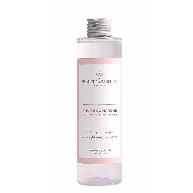 Recharge pour bouquet parfume 200ml fruits du marche - plantes et parfums de provence