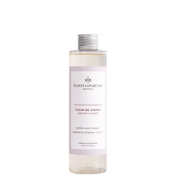 Recharge pour bouquet parfume 200ml fleur de jasmin - plantes et parfums de provence