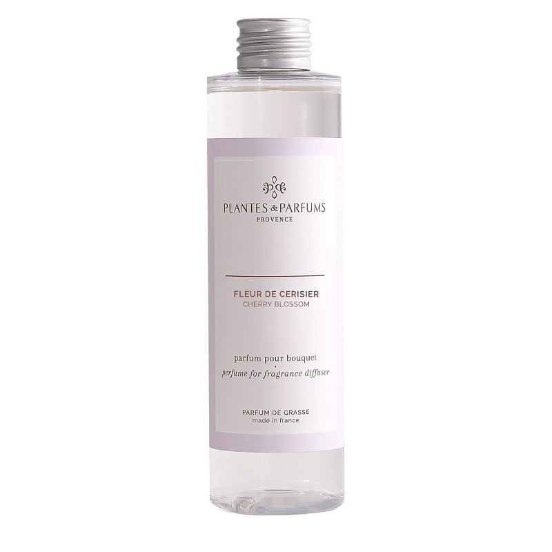 Recharge pour bouquet parfume 200ml fleur de cerisier - plantes et parfums de provence