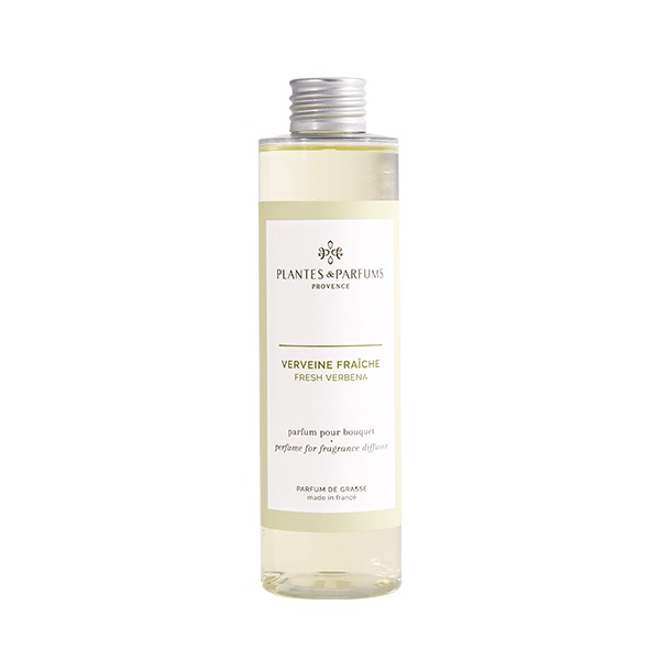 Recharge pour bouquet parfume 200ml verveine fraiche - plantes et parfums de provence