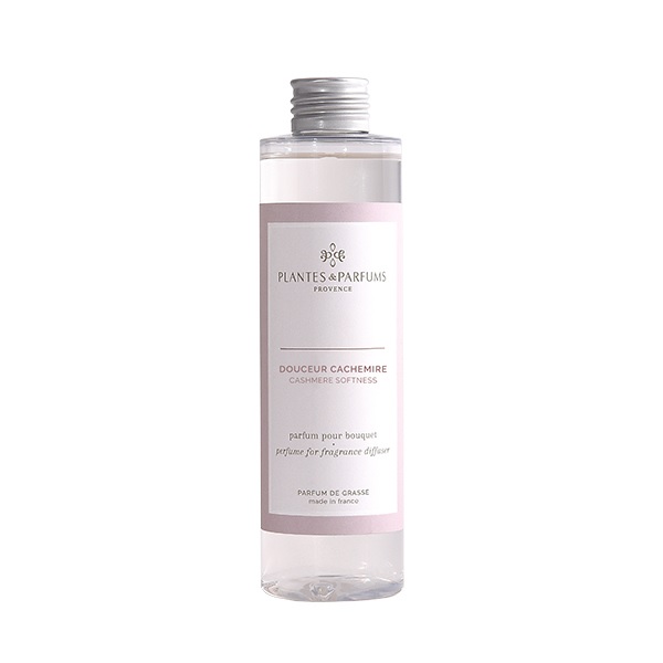 Recharge pour bouquet parfume 200ml douceur de cachemire - plantes et parfums de provence
