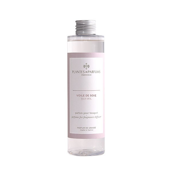 Recharge pour bouquet parfume 200ml voile de soie - plantes et parfums de provence