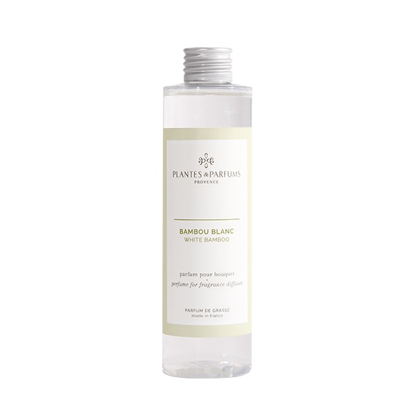 Recharge pour bouquet parfume 200ml bambou blanc - plantes et parfums de provence