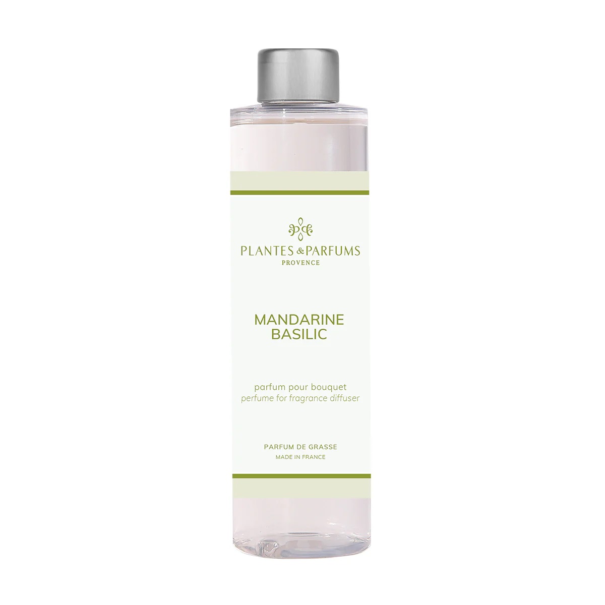 Recharge pour bouquet parfumé 200 ml mandarine basilic - plantes et parfums de provence