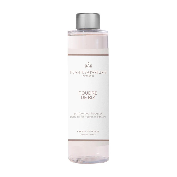 Recharge pour bouquet parfumé 200 ml poudre de riz - plantes et parfums de provence