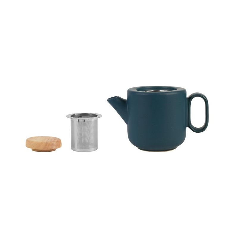 Théière baltika en grès bleu mat 1 l filtre inox - sema