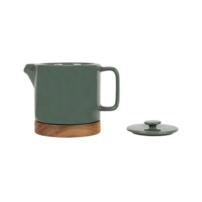 Théière nordika en grès kaki 70cl filtre inox - sema