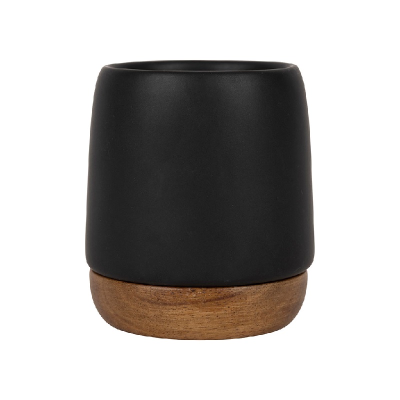 Gobelet a the nordika en gres noir mat 10 cl - sema