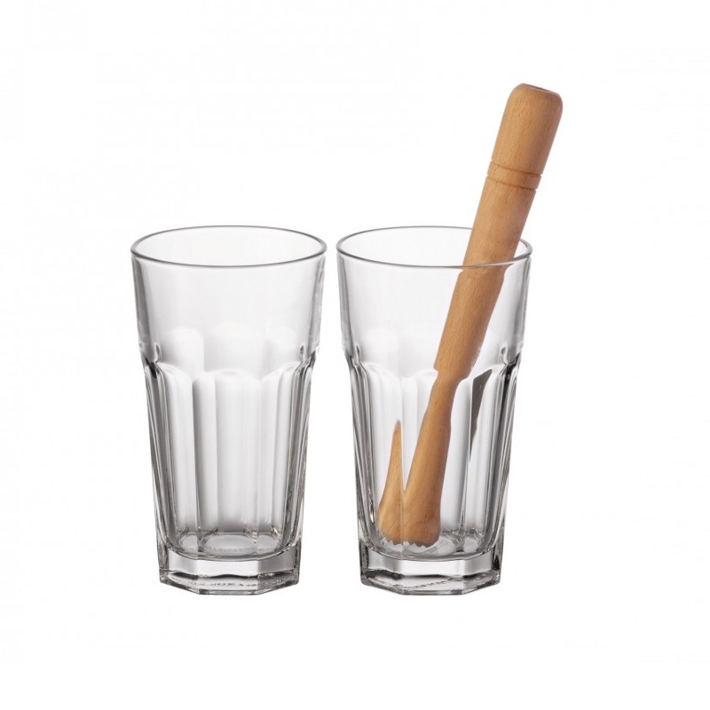 Set 3 pieces verres rocks bar special mojito - leonardo 
