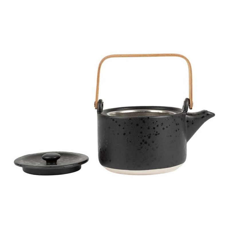 Theiere en gres scana noir 1l - sema