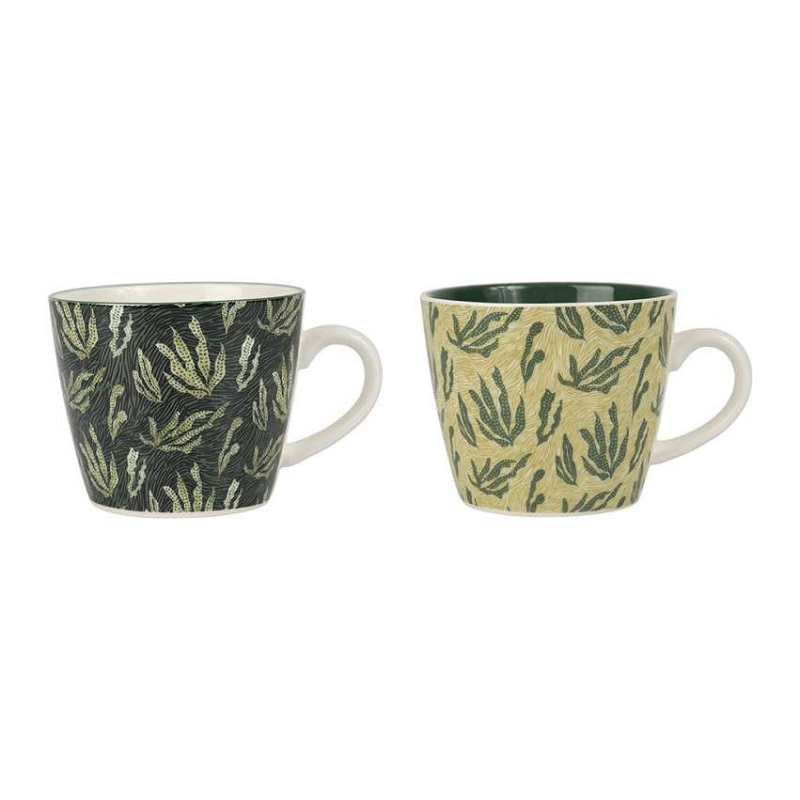 Lot de 2 tasse a the en porcelaine assortis essencia 25cl - sema