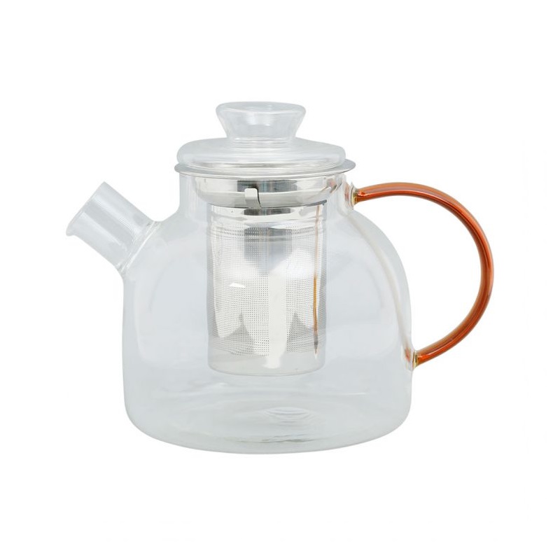 Theiere en verre avec filtre style ambre 1,1 l - sema