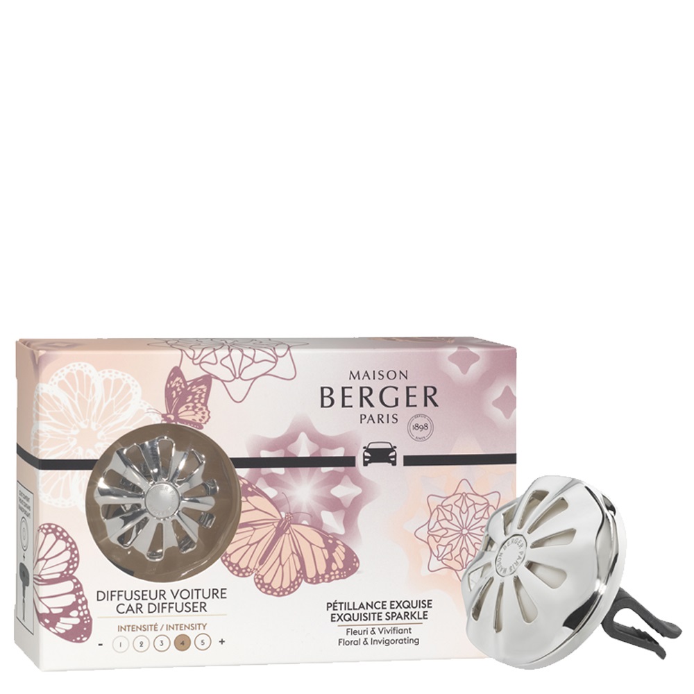 Diffuseur voiture modulable lilly parfum pétillance exquise - maison berger paris