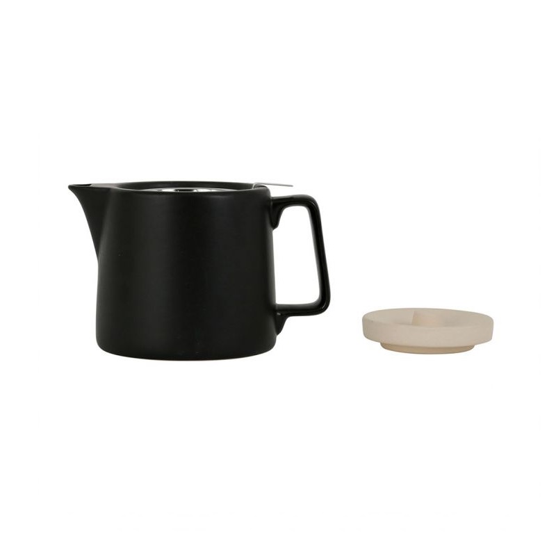 Theiere verde noir mat 1 l filtre inox - sema