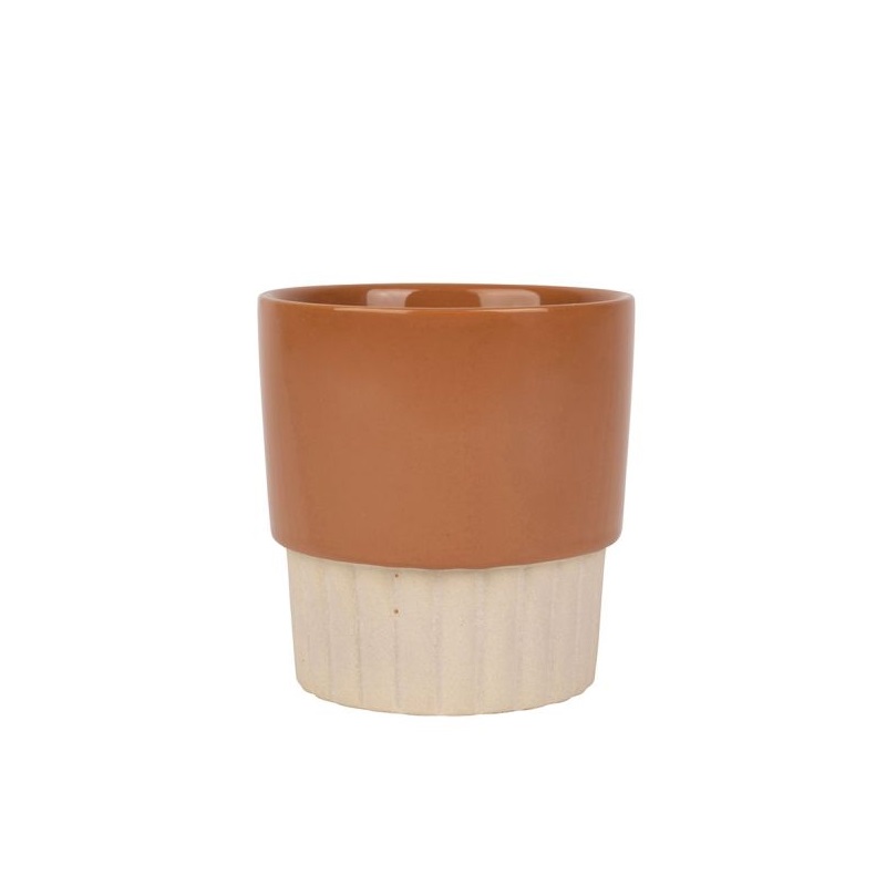 Gobelet à thé ou à café cannelé terra 25 cl - sema