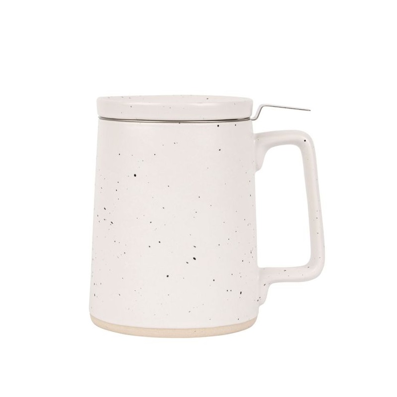 Tisanière verde blanc 0,5 l filtre inox - sema